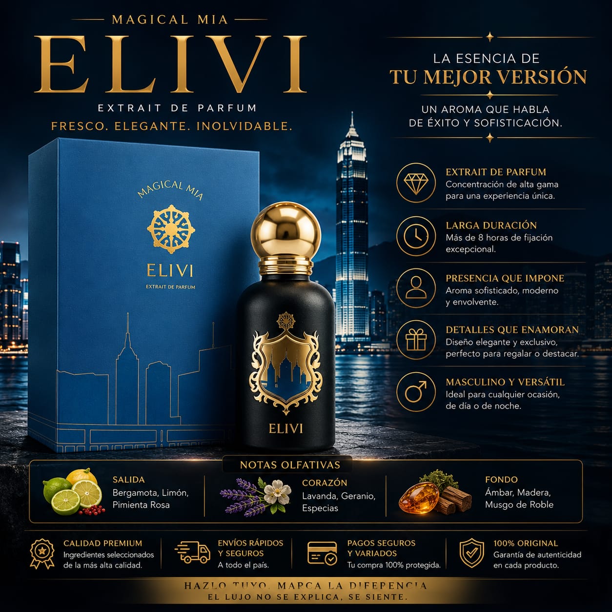 Elivi Magical Mia Men 50ml Extracto EDP